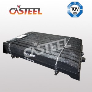 Traje de las partes de la trituradora modelo rusa para la placa de trituradora de mandíbula CM110, matriz de mandíbula, diente de mandíbula