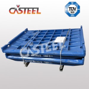 Placa de mandíbula MC110 fija y columpio para la trituradora móvil Kleemann